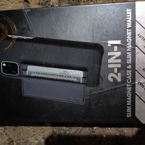 Black 2-in-1 Slim Magnet Case & Wallet